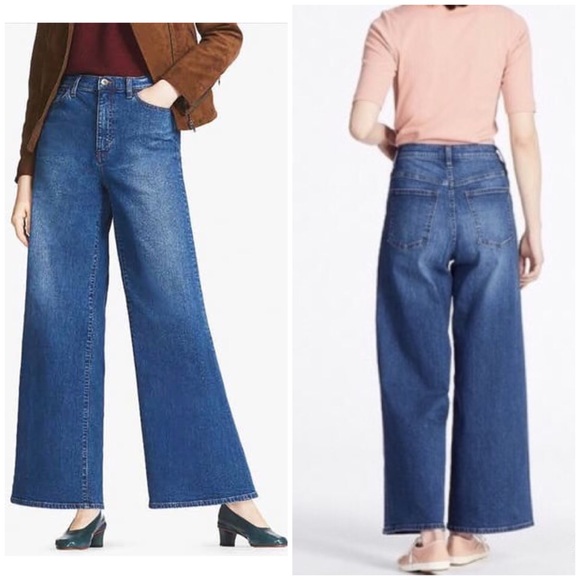 wide straight leg jeans